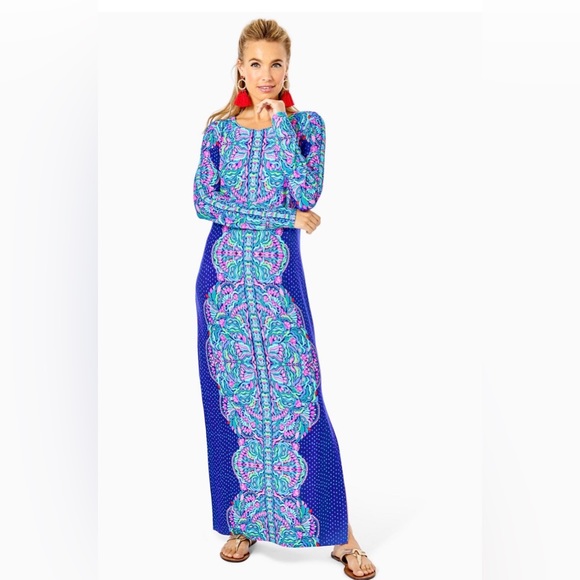 EUC LILLY PULITZER EMMARIE MAXI DRESS - Picture 11 of 15